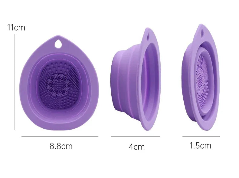 Collapsable Silicone Makeup Brush Cleaner