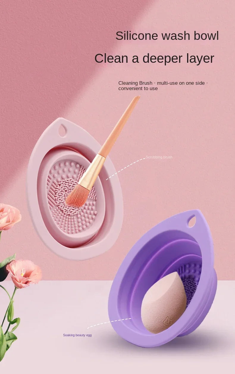 Collapsable Silicone Makeup Brush Cleaner