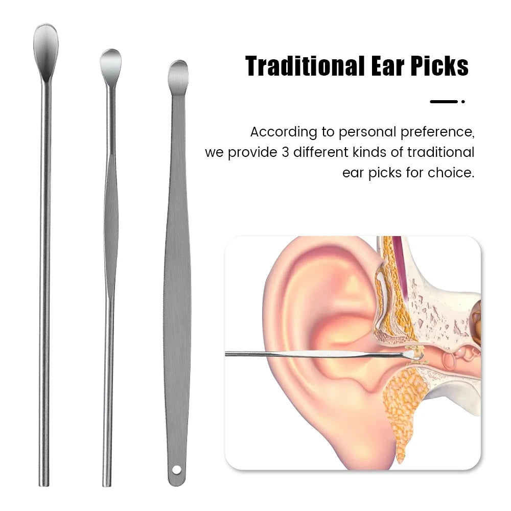 6pc Stainless Steel Earpick Wax Remover